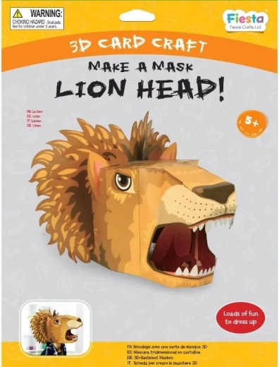 Fiesta Crafts kreatív készlet 3D maszk Oroszlán