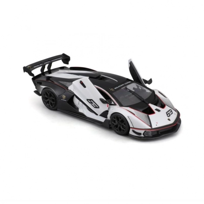 Verseny LAMBORGHINI Essenza SCV12 fehér modellautó 1:24