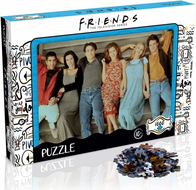 Przyjaciele lépcső puzzle 1000 darabos