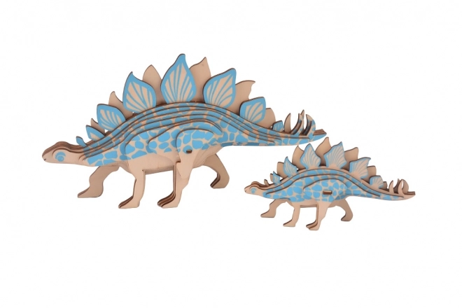 fa 3D puzzle stegosaurus 2 az 1-ben