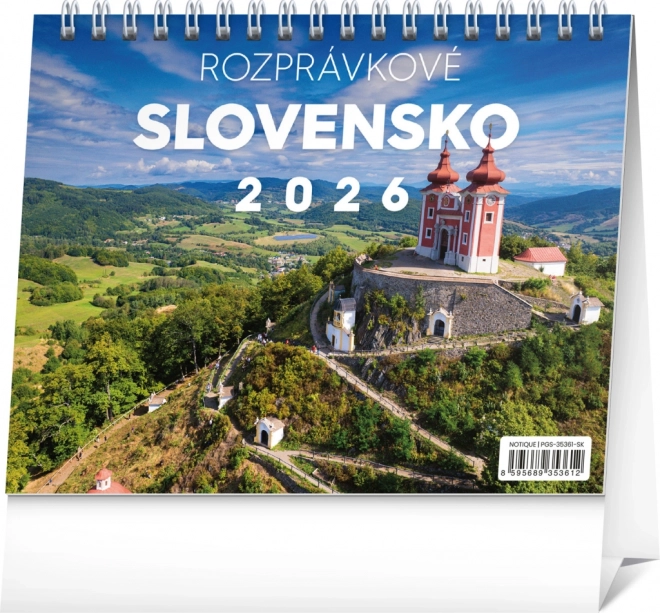 Asztali naptár Mesebeli Szlovákia 2026