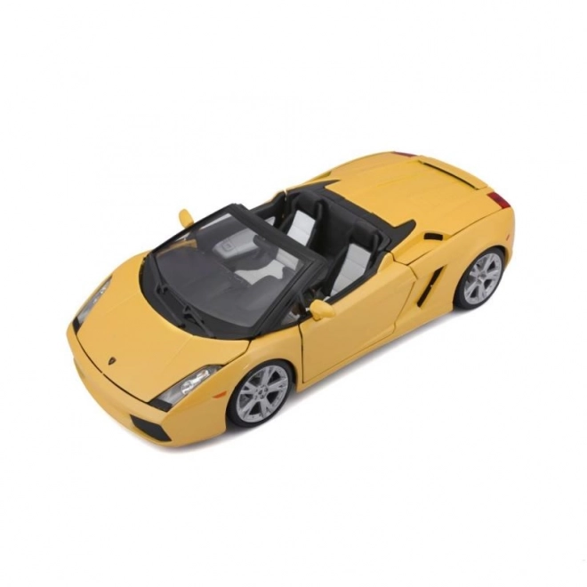 Bburago lamborghini gallardo spyder fémmodell sárga 1:18