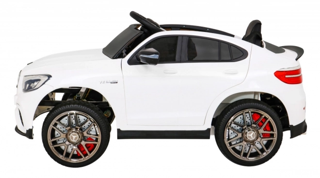 Mercedes Benz GLC63S gyerekeknek fehér + távirányító + 4x4 hajtás + MP3 LED + EVA + lassú indulás