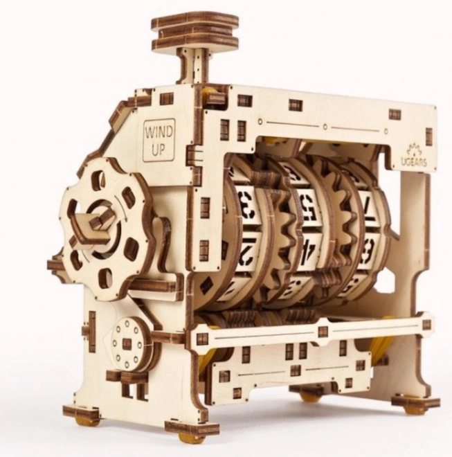 Ugears fából készült 3D mechanikus puzzle STEM számláló