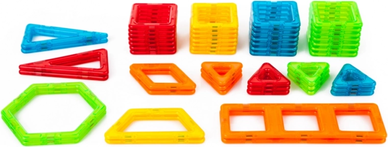 Színes mágneses darabok