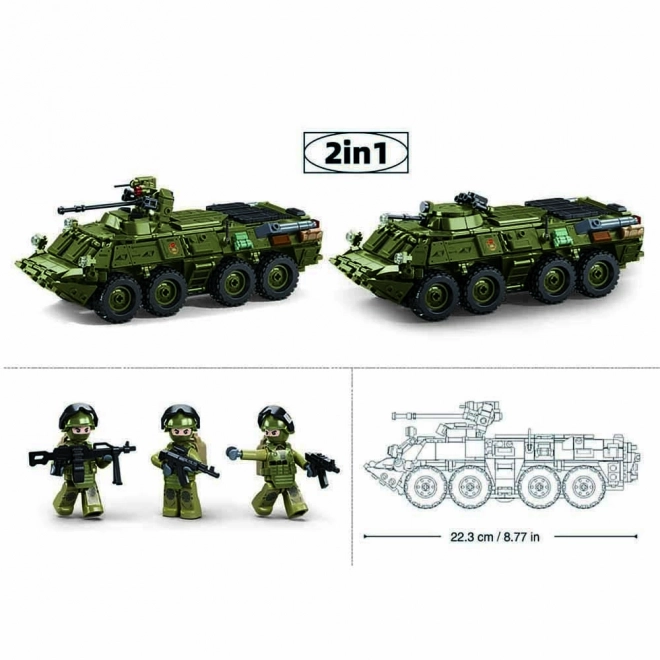 Sluban tank BTR-80AS IFV 1:35 készlet