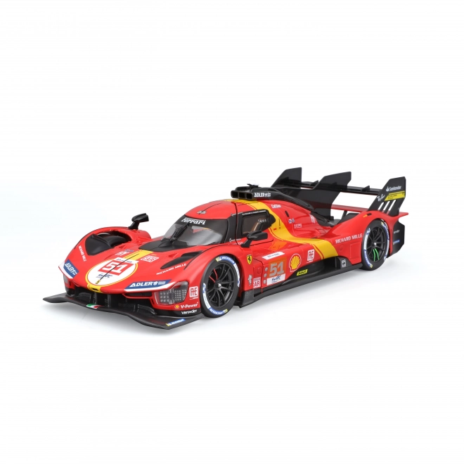 Ferrari Racing 499P LMH piros modellautó