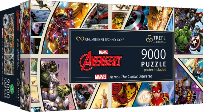 trefl puzzle marvel avengers: az univerzum hősei 9000 darabos