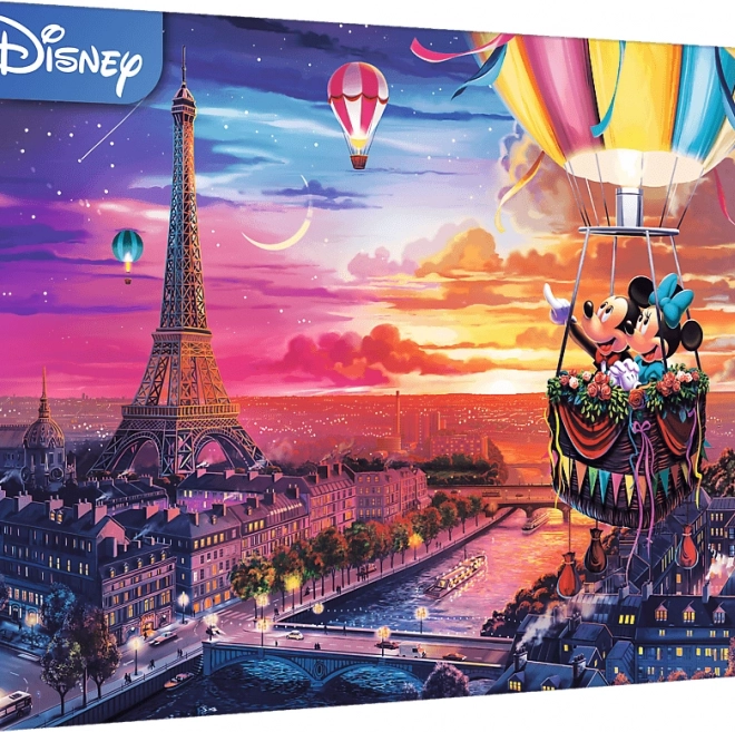 TREFL Puzzle – Mickey és Minnie Párizsban, 1000 darab