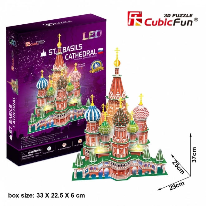 CubicFun 3D LED puzzle Szent Bazil-székesegyház