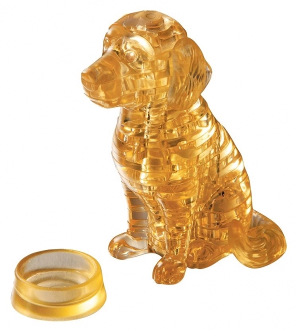 3D Kristály puzzle Arany Retriever