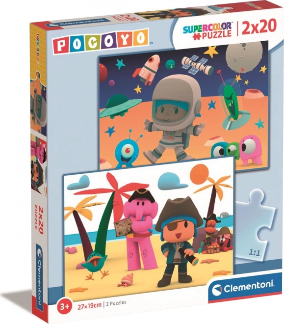 Puzzle Clementoni Pocoyo 2x20 darabos