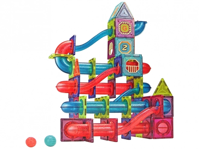 LEAW Toys mágneses építőelemek gyerekeknek, 145 darab