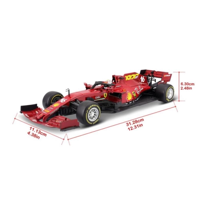 Bburago Ferrari F1 2020 - Charles LeClerc Modellszobor