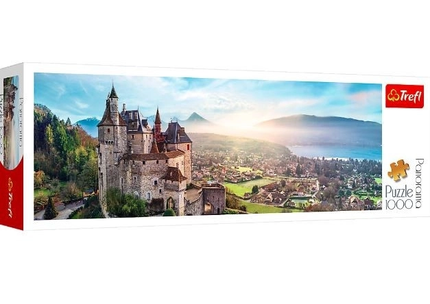 Trefl 1000 darabos panoráma puzzle - Menthon kastély Franciaország