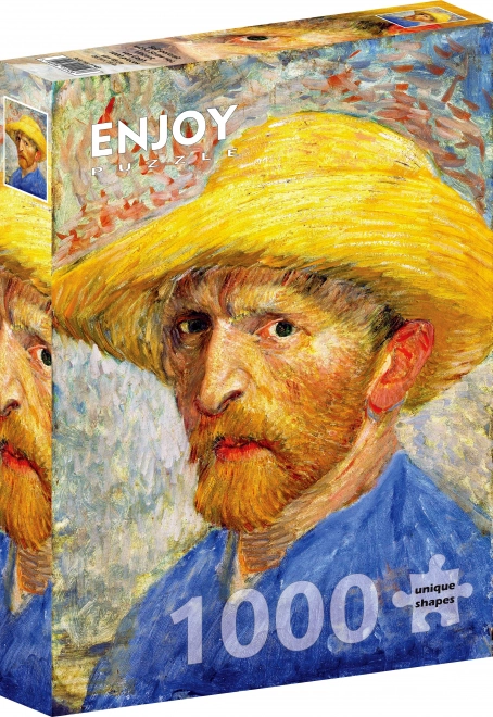 Vincent Van Gogh önarckép szalmakalapban puzzle 1000 darabos