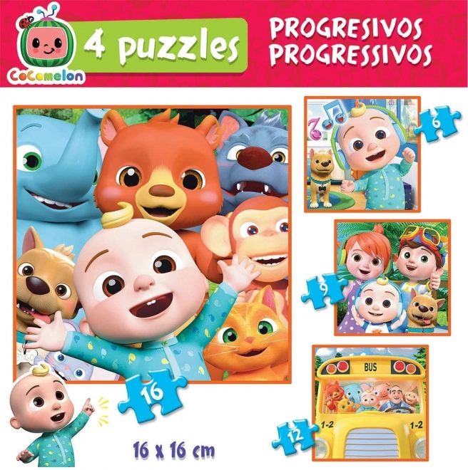 Educa CoComelon gyerek puzzle 4 az 1-ben