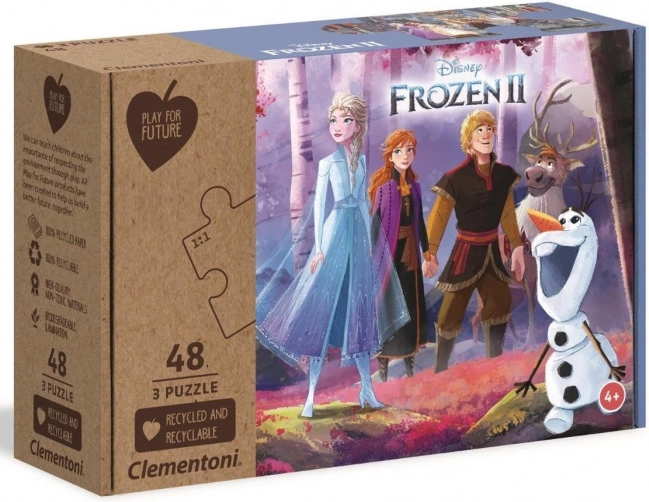 Gyerek puzzle Jégvarázs 2 - 3x48 darab