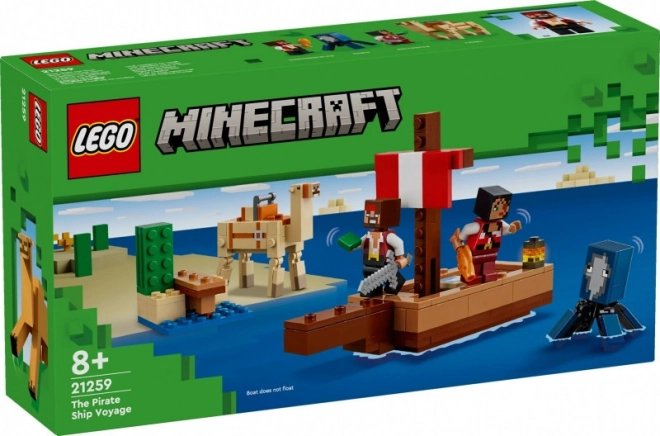 Lego Minecraft kalózhajó