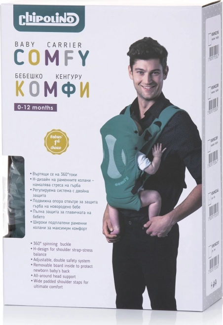 Chipolino babahordozó Comfy fekete-kék