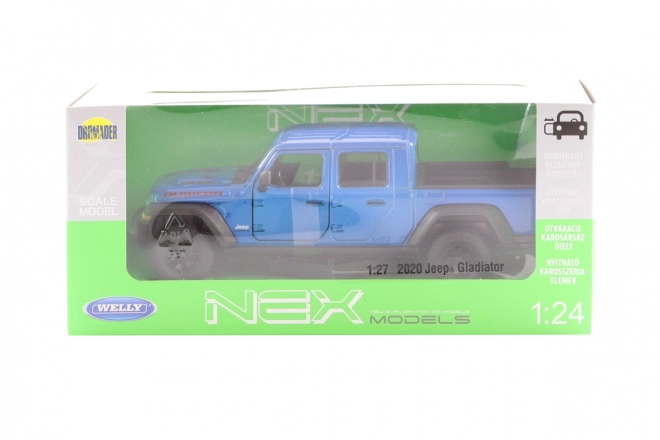 jeep gladiator 2020 fém és műanyag modell 1:24 méretarányban