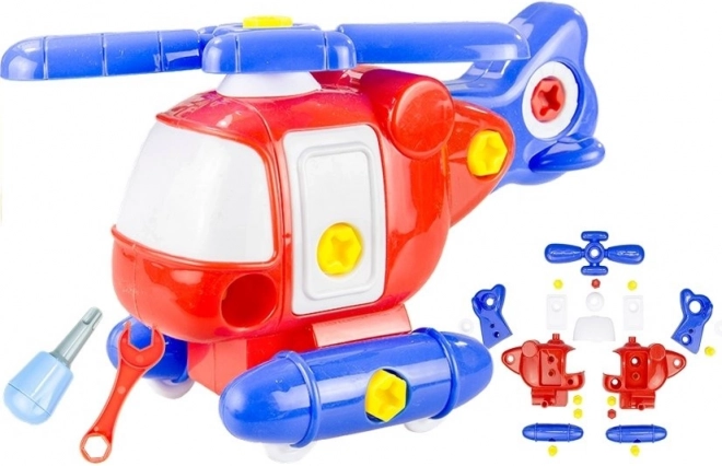 Csavarozható helikopter – építőkészlet gyerekeknek