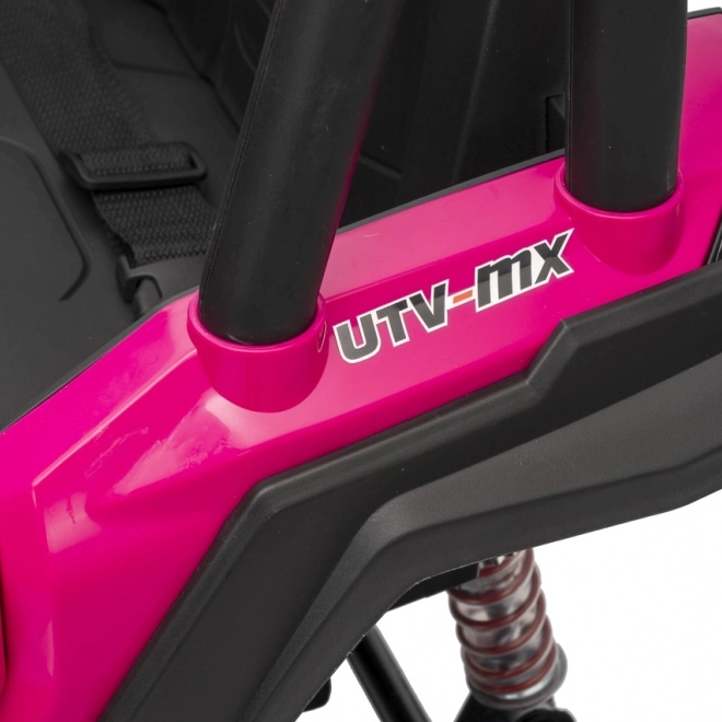 Gyermek elektromos autó Buggy Madman UTV-MX rózsaszín