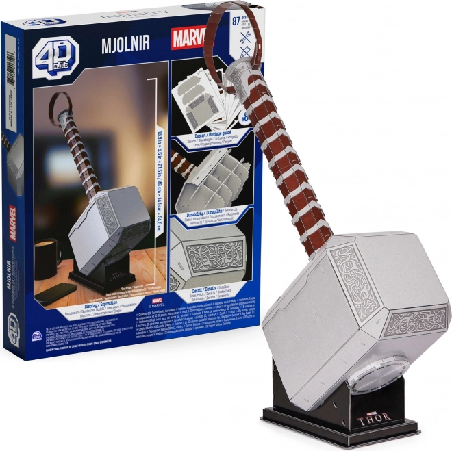 4D puzzle marvel mjolnir