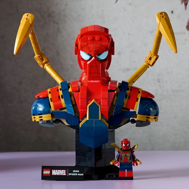 Gyűjtői Iron Spider-Man Mellszobor LEGO Super Heroes