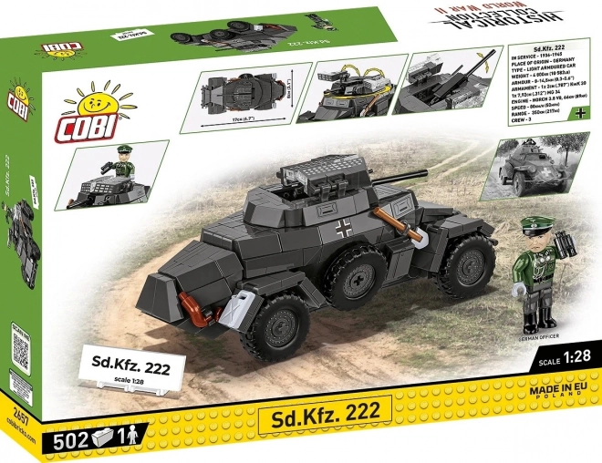 Sd.Kfz. 222 építőkészlet összeállítása