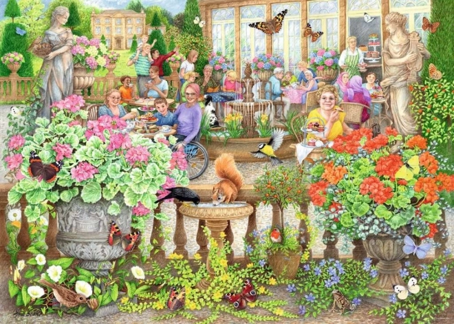 Ravensburger kávézó az üvegházban puzzle 1000 darabos