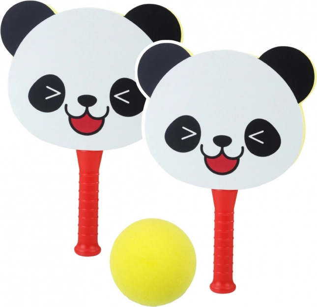 Panda mintás habszivacs ütő készlet