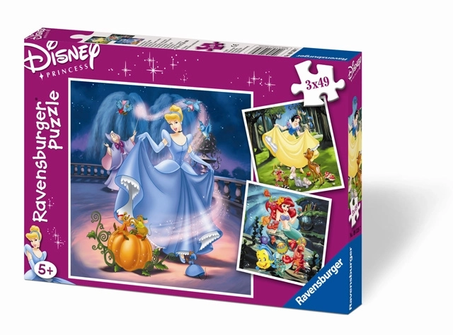 Ravensburger Disney hercegnős puzzle - Hófehérke, Hamupipőke és Ariel