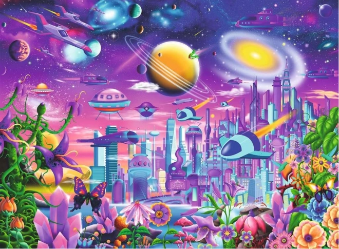 Puzzle Űrváros XXL 200 darabos Ravensburger