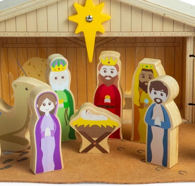 Bigjigs Toys Fa Karácsonyi Betlehem