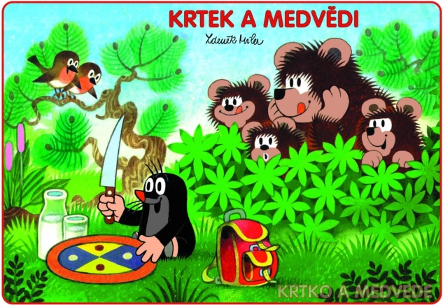 Színező A5 Kisvakond és medvék