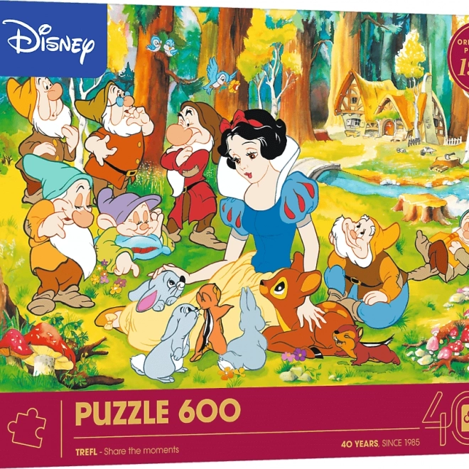 Puzzle Disney: Hófehérke és a hét törpe, 600 darab