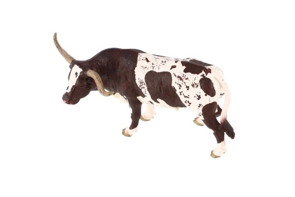 Texas longhorn műanyag bika 15 cm