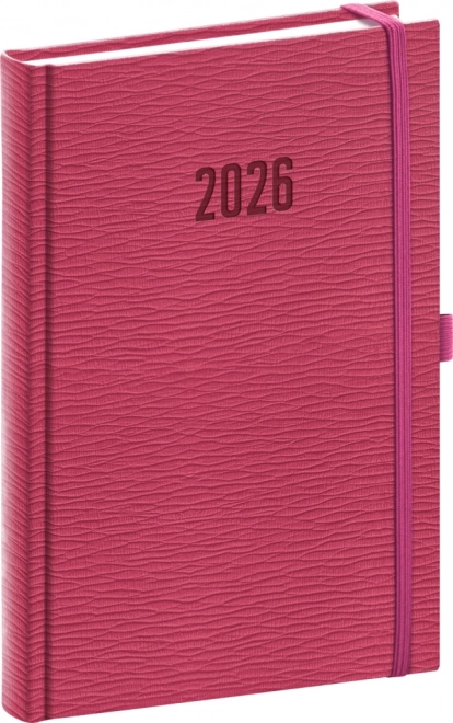 NOTIQUE Rivoli naptár 2026 rózsaszín 15 x 21 cm