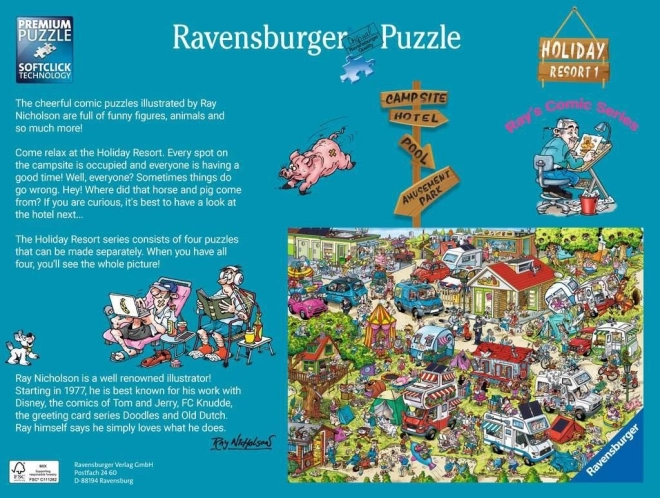 Ravensburger puzzle - ray comic nyaraló üdülőhely