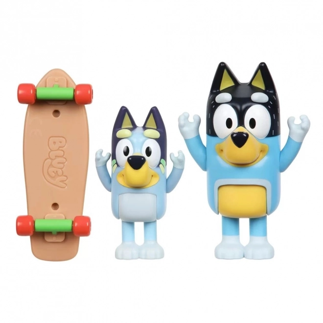 Bluey Figurák 2pak Gördeszkázás