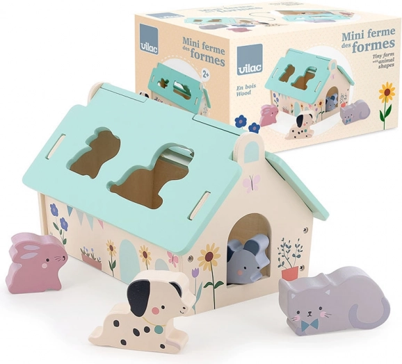 Vilac fa puzzle házikó állatoknak