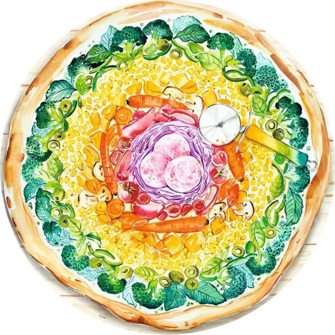 Ravensburger 500 darabos puzzle - Színpaletta pizza