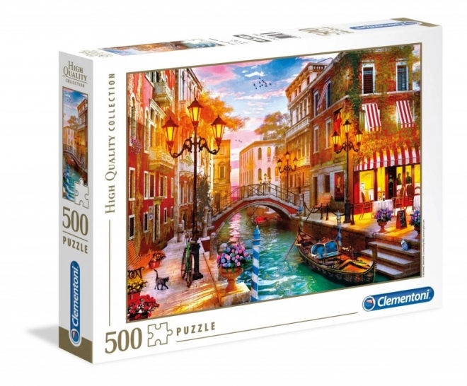 Naplemente Velence felett puzzle 500 darabos - Clementoni