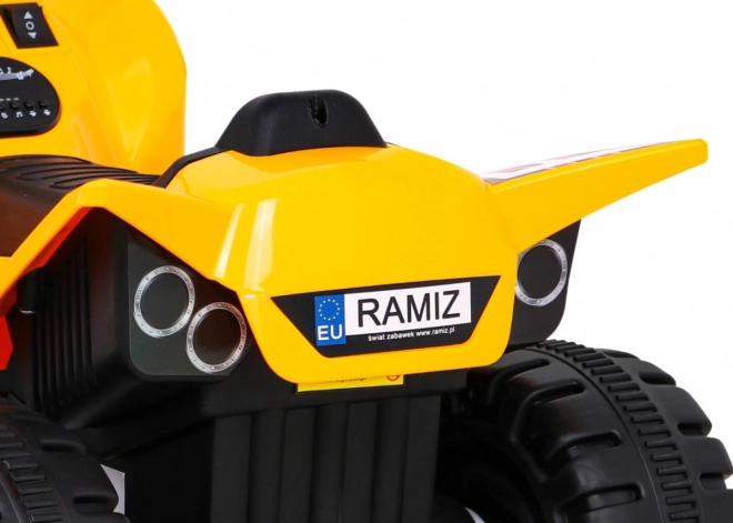 Gyors gyermek akkumulátoros quad sárga – Sárga