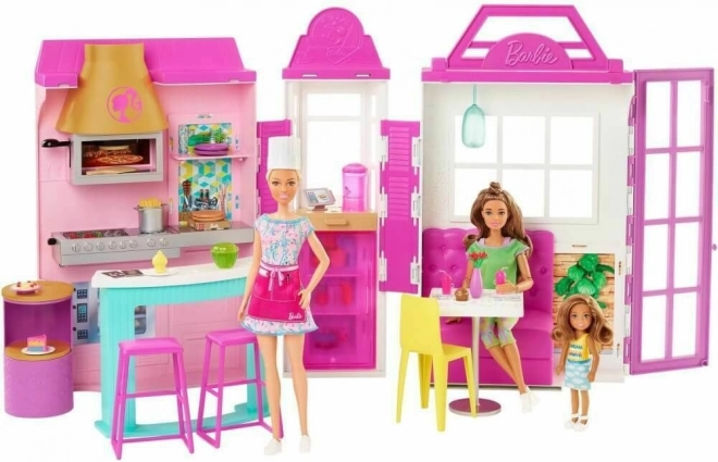 Barbie szakács és grill játék készlet babával