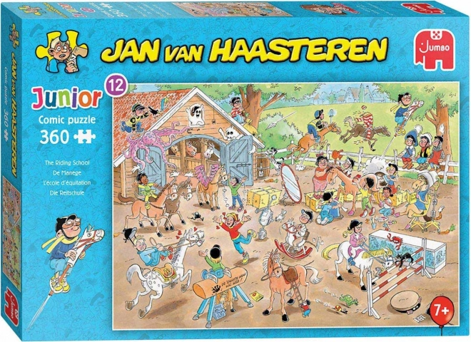 Jan Van Haasteren ifjúsági puzzle - Lovasiskola