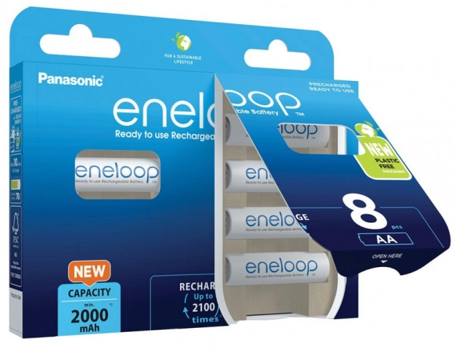 Eneloop AA újratölthető akkumulátorok 2000 mAh