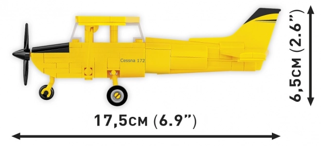 Cessna 172 Skyhawk építőkészlet sárga