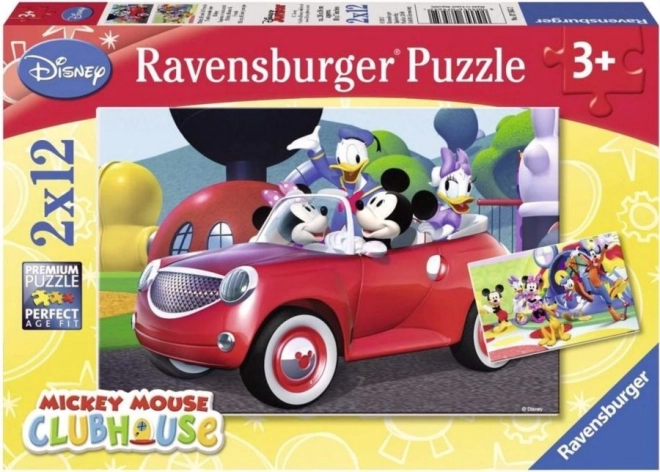 Ravensburger Mickey egér és barátai puzzle – 2x12 darab